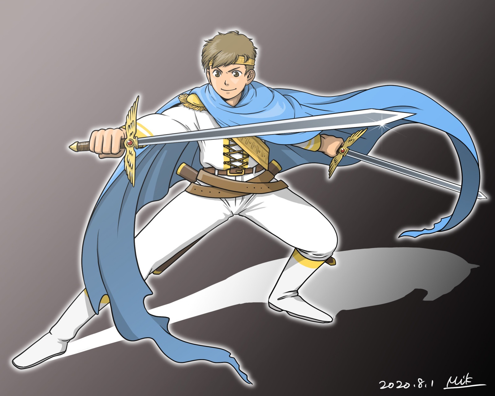 「戦う新婦」男性バージョンの完成イラスト