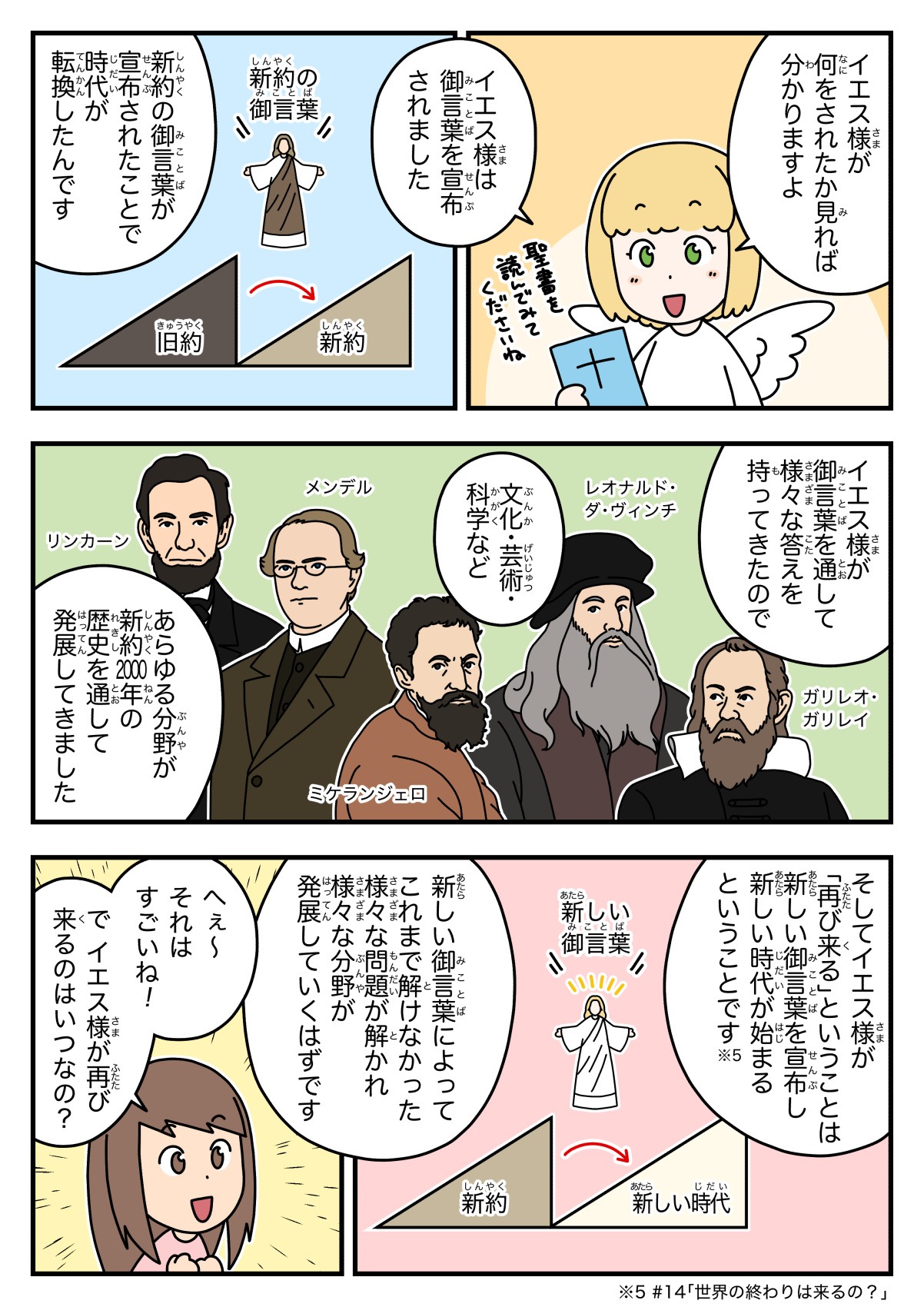 天使ちゃん聖書学習まんが#16「キリストの役割って何？」3ページ目