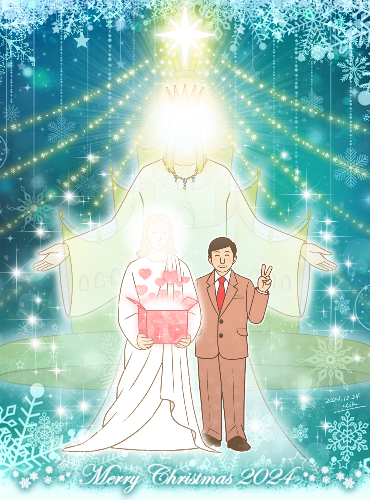 2024年のクリスマスイラスト